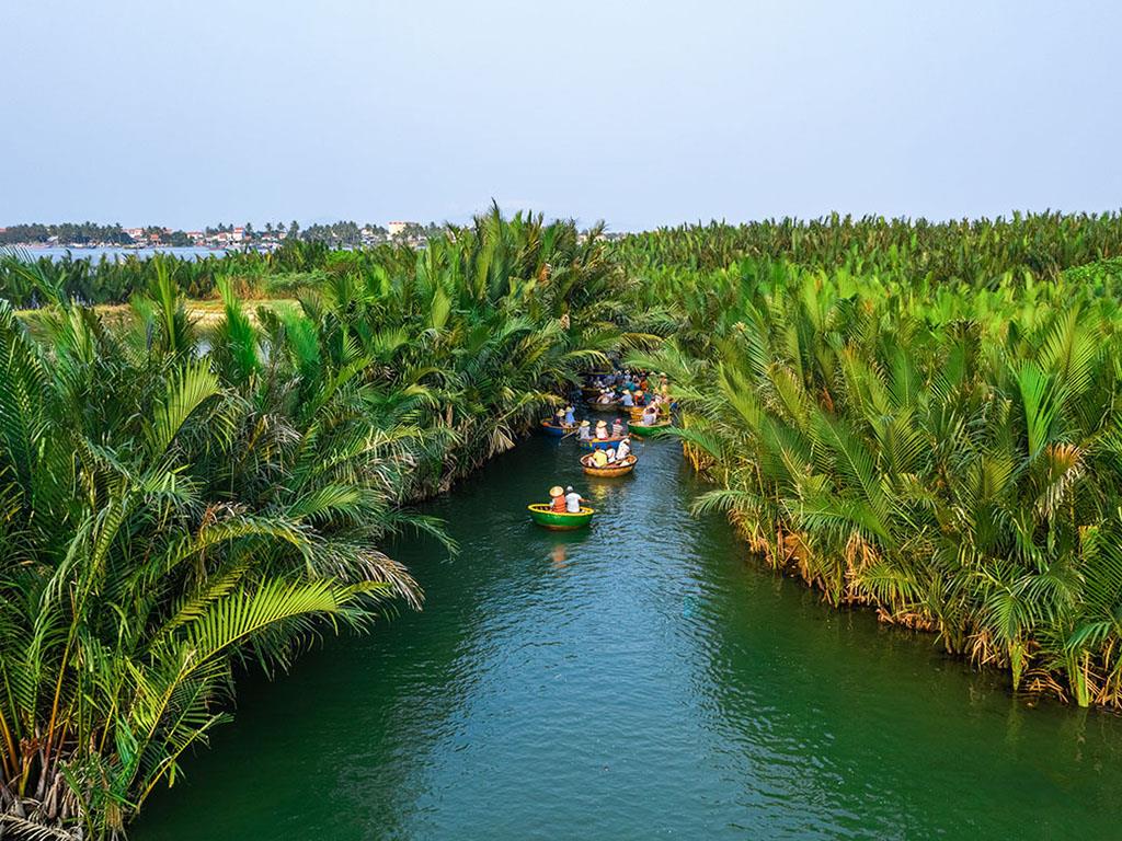 Basket Boat inside the Coconut Forest