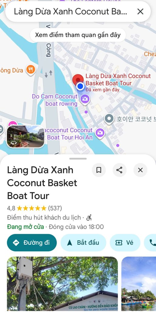 Lang Dua Xanh Google Map