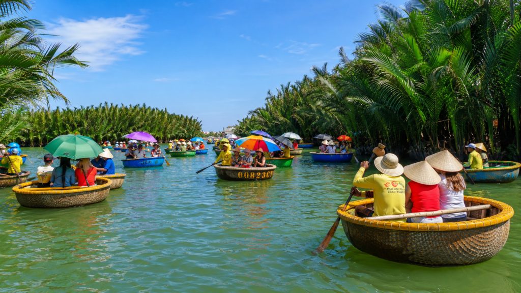 Colorful Coconut Boat Tour in Hoi An