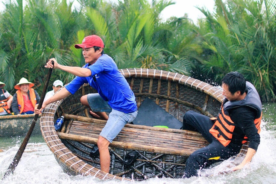 Basket Boat Ride in Vietnam