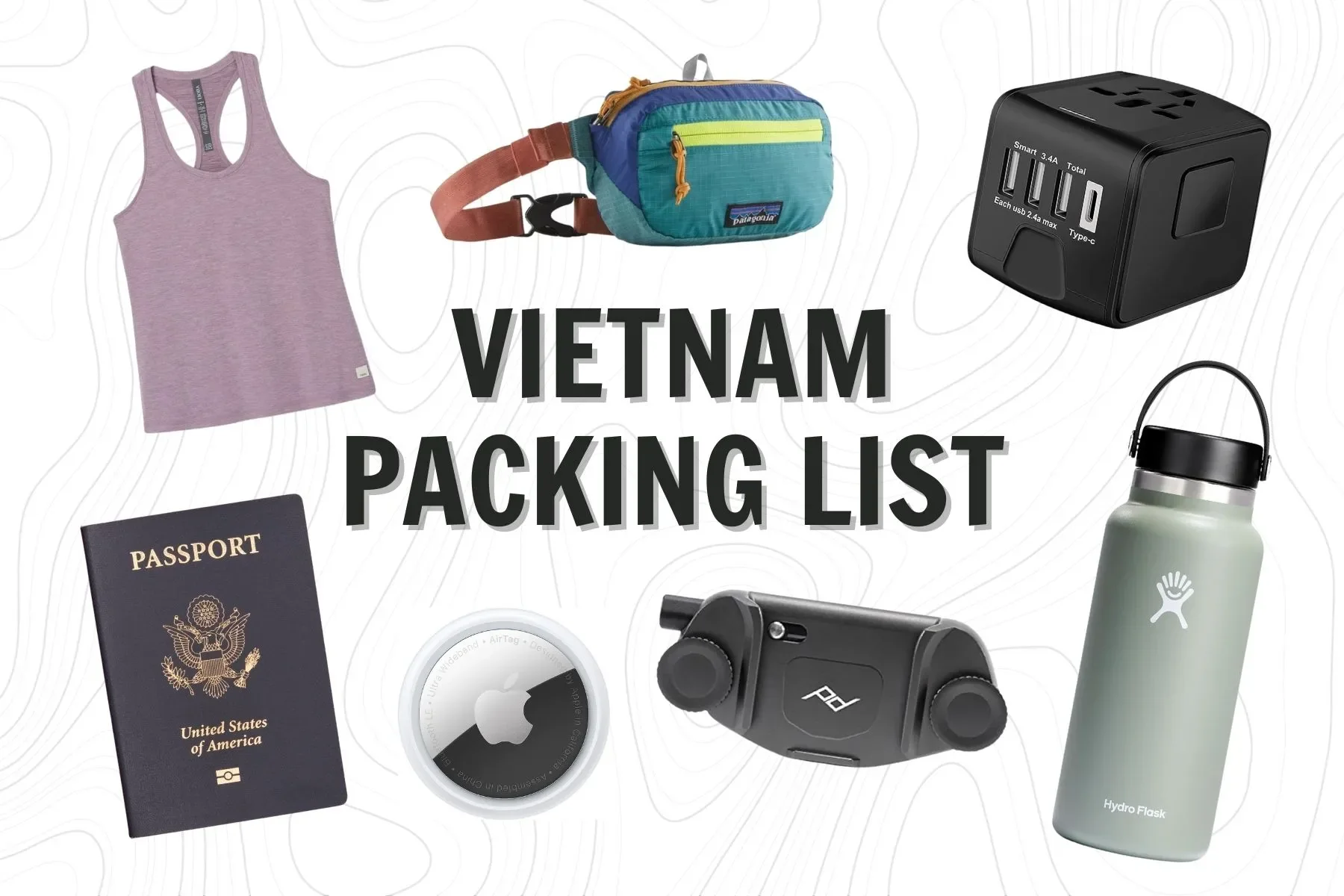 Essential packing items for a Da Nang to Hoi An day trip including sunscreen reef-safe sunblock hat and light clothing