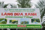 Entrance Sign for Hoi An Coconut Basket Boat Service