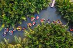 Overhead Shot of Coconut Basket Boat Tour