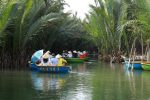 Scenic River View of Coconut Basket Boat Tour