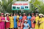 Tourist Group Joining Coconut Basket Boat Tour