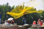 Watching Casting the Fishing Net from the Fisher Man